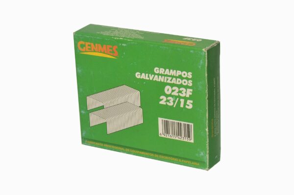 Grampo p/grampeador 23/15 galvanizado CX 1000 UNIDADES 1